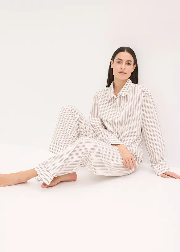 Domácí volnočasová souprava z tkané bavlny, oversize, bonprix