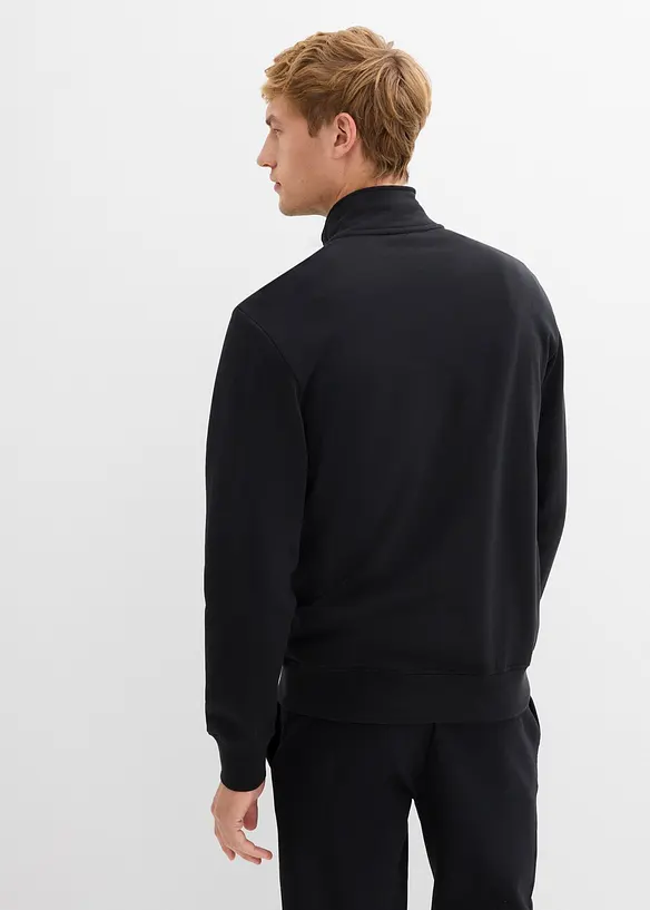 Mikina s límečkem na zip, z čisté organické bavlny, bonprix