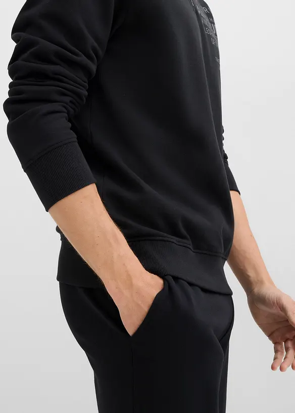 Mikina s límečkem na zip, z čisté organické bavlny, bonprix