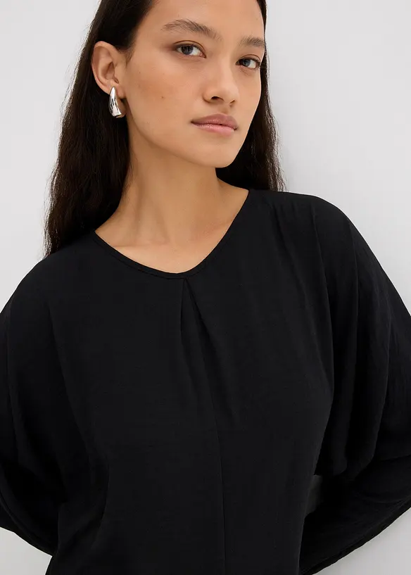 Nařasené midi šaty, bonprix