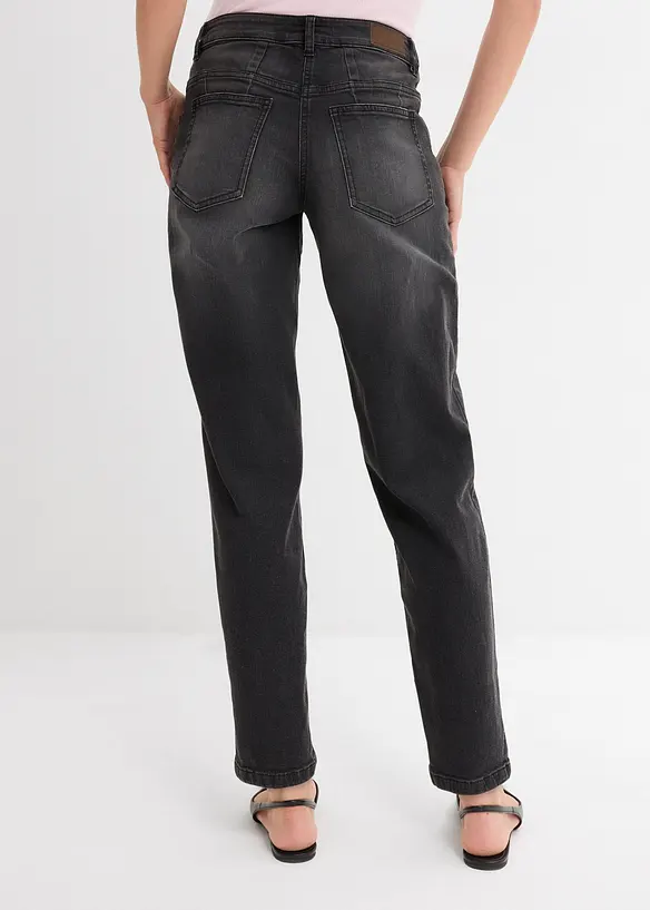 Džíny Barrel, Mid Waist, bonprix