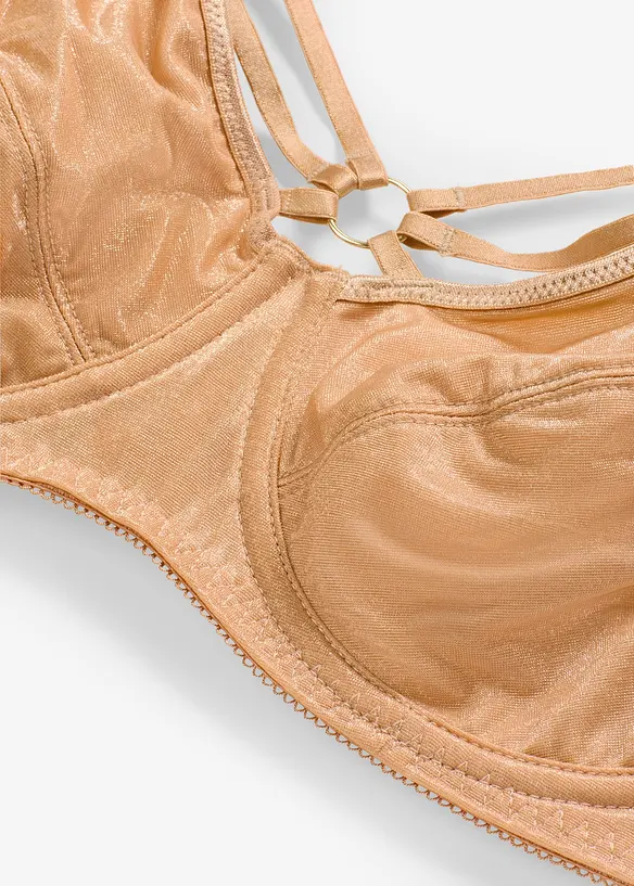 Zmenšovací podprsenka s třpytivým materiálem, bonprix