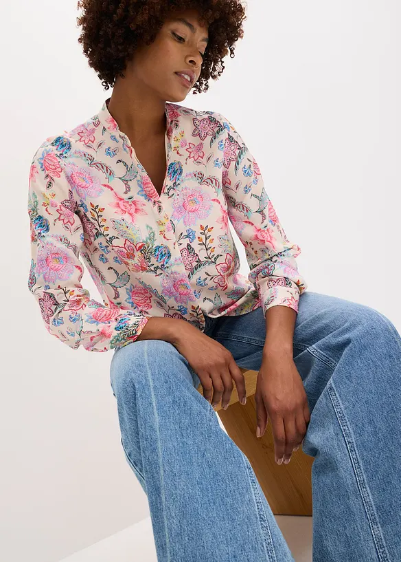 Halenka s květinovým potiskem, bonprix