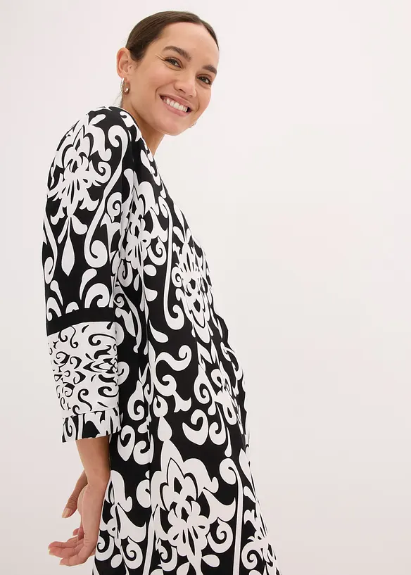 Tunikov&eacute; &scaron;aty ze spl&yacute;vav&eacute; visk&oacute;zy, bonprix