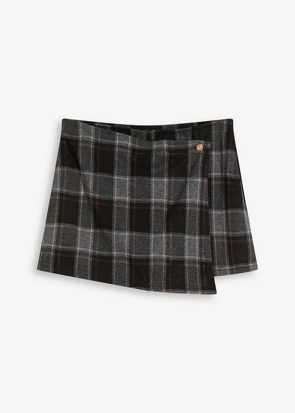 Sukně se šortkami, s ozdobným knoflíkem, bonprix