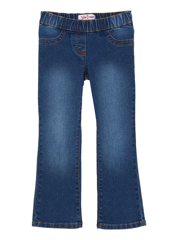Bootcut džíny s pohodlným pasem, Mid Waist, bonprix