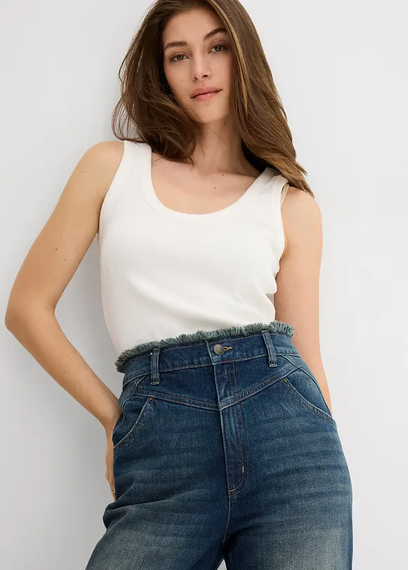 Džíny Straight, High Waist, bonprix