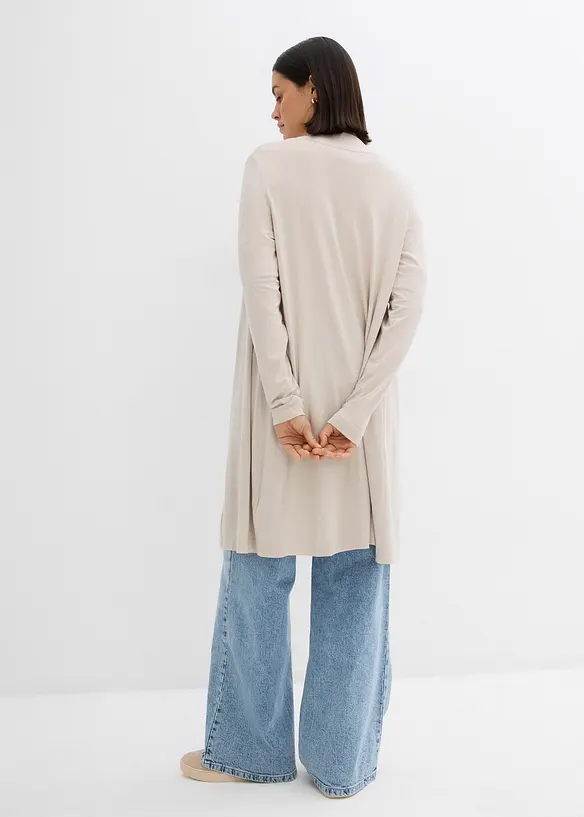 Úpletový kabátek z jemné viskózové směsi, bonprix