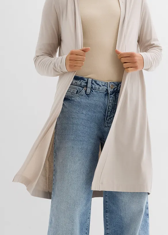 Úpletový kabátek z jemné viskózové směsi, bonprix