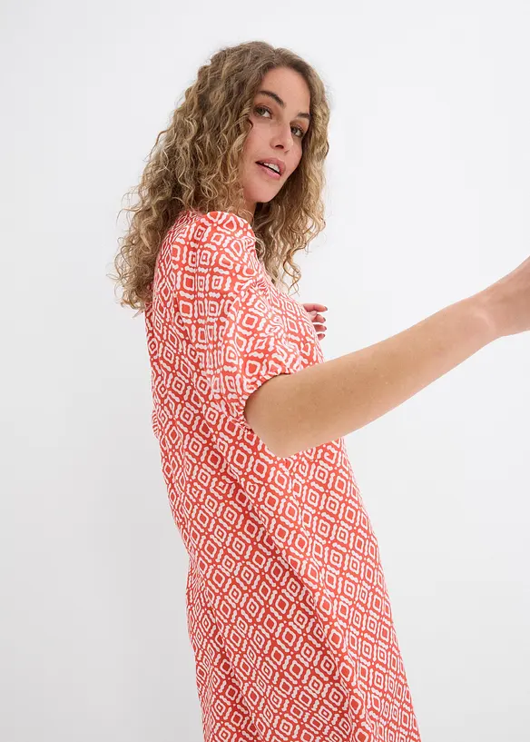 Tunikov&eacute; &scaron;aty ze spl&yacute;vav&eacute; visk&oacute;zy, bonprix