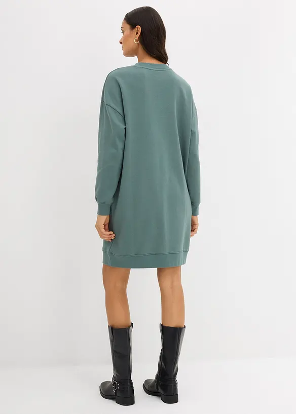 Oversize mikinové šaty z měkké bavlněné směsi, bonprix