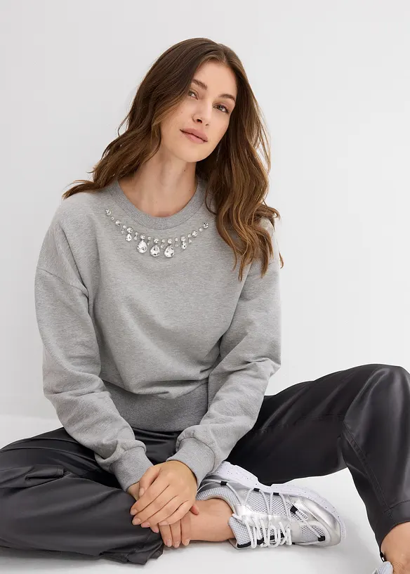 Oversize mikina z bavlny, bonprix