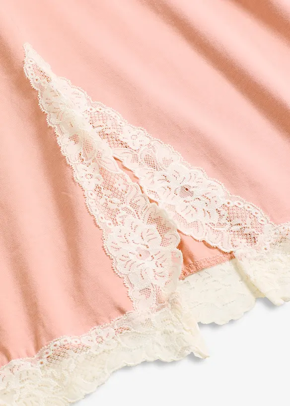 Krátká noční košile s jemnou krajkou, bonprix