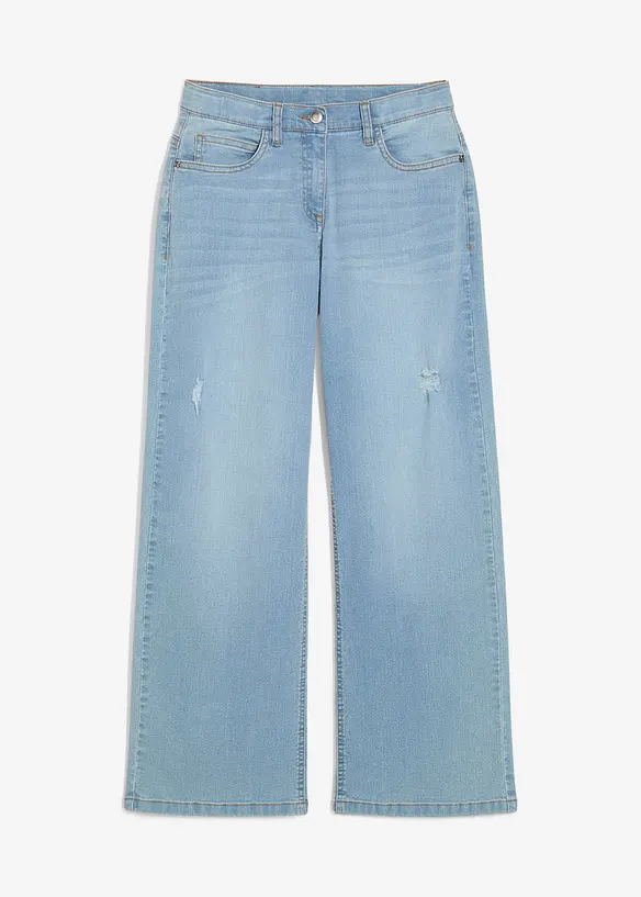 Džíny Wide Leg, Mid Waist, bonprix