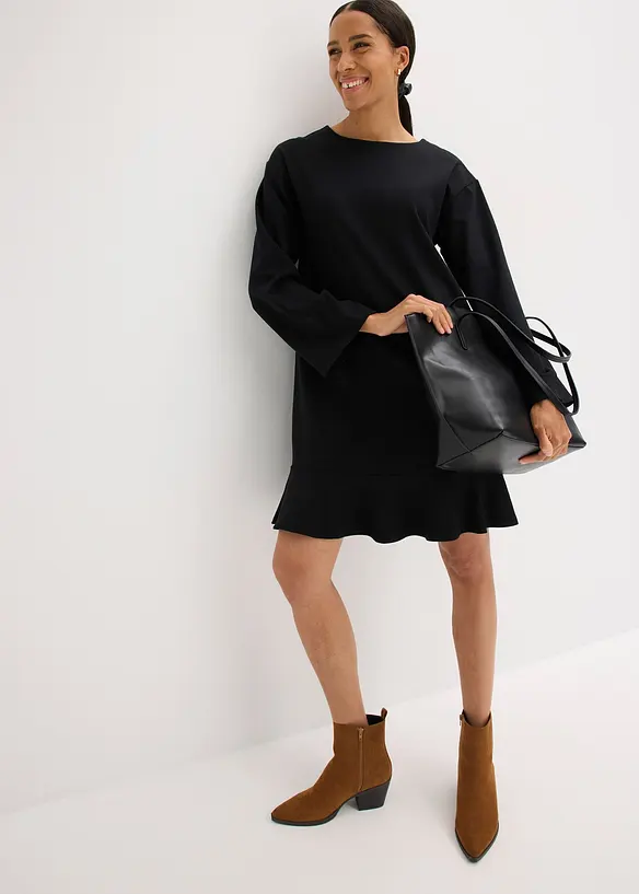 Krátké šaty s volánem, z Punto di Roma, bonprix