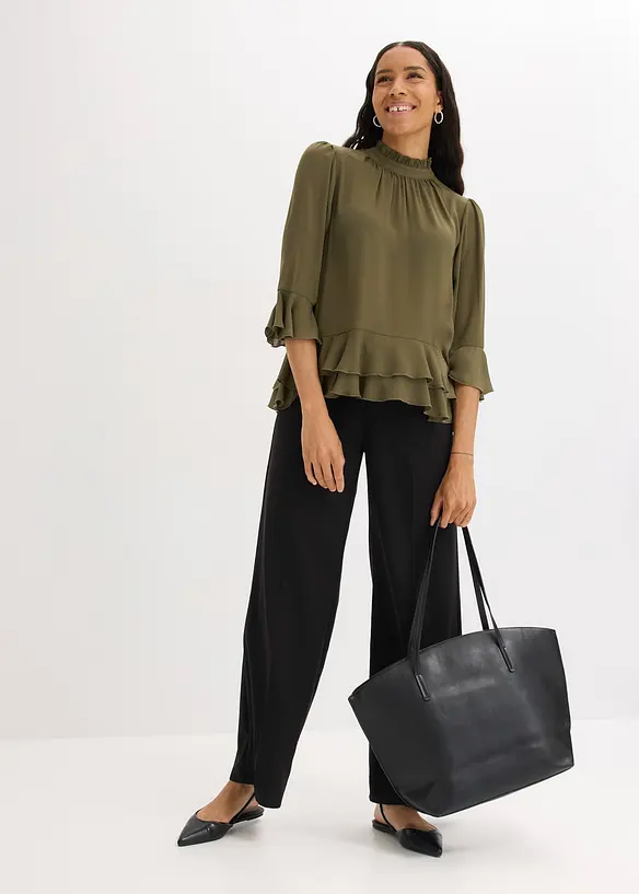 Tuniková halenka s volány, bonprix