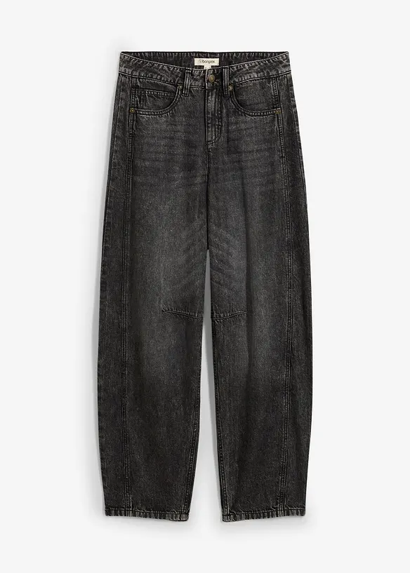 Balonové džíny, Mid Waist, Super Soft, bonprix