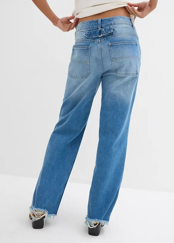 Džíny Straight, Mid Waist, bonprix