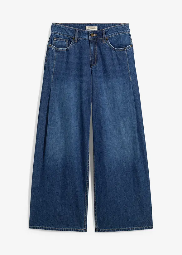 Džíny Wide Leg, Mid Waist, bonprix