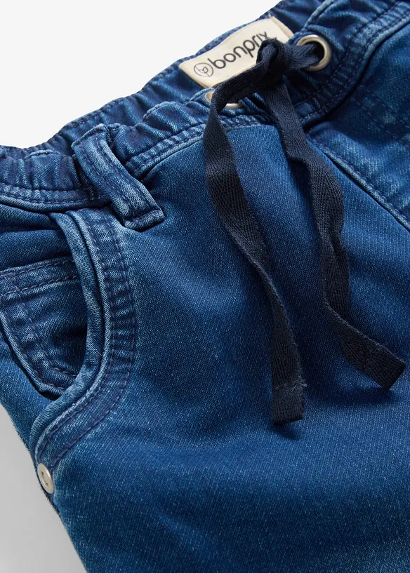 Teplákové džíny bez zapínání Regular Fit, Straight, bonprix