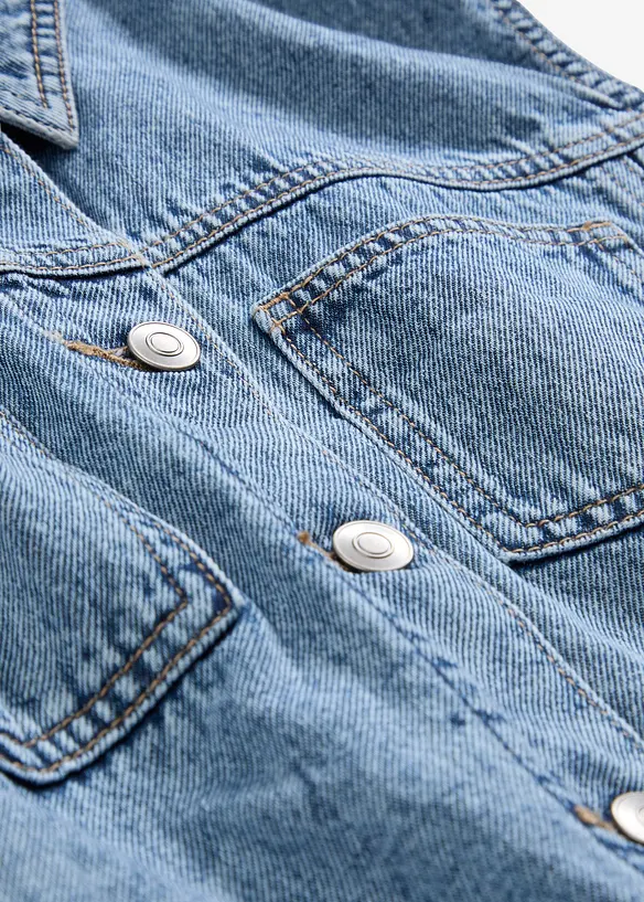 Džínová vesta z bavlny, bonprix