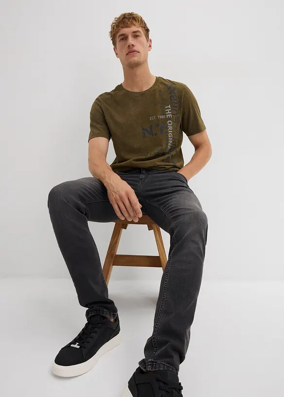 Strečové džíny Slim Fit, Straight, bonprix