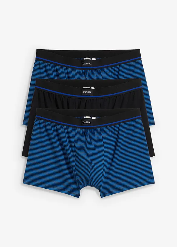 Boxerky s bavlnou (3 ks v balení), bonprix