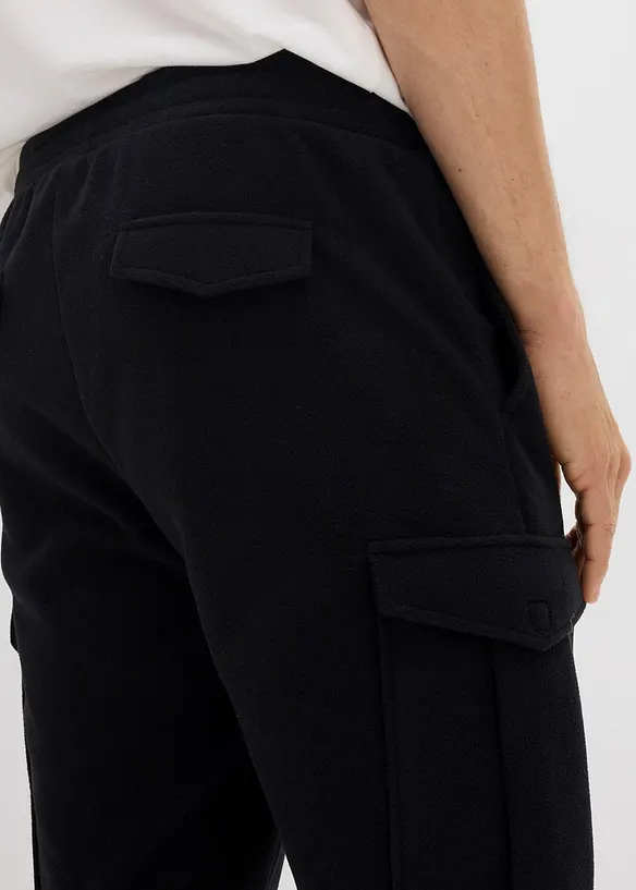 Manšestrové cargo kalhoty z flísu, Regular Fit, bonprix