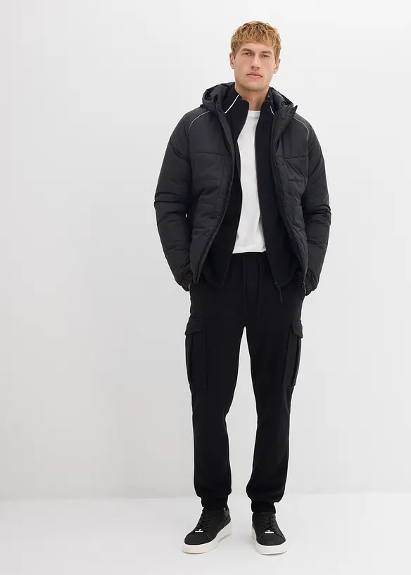 Manšestrové cargo kalhoty z flísu, Regular Fit, bonprix