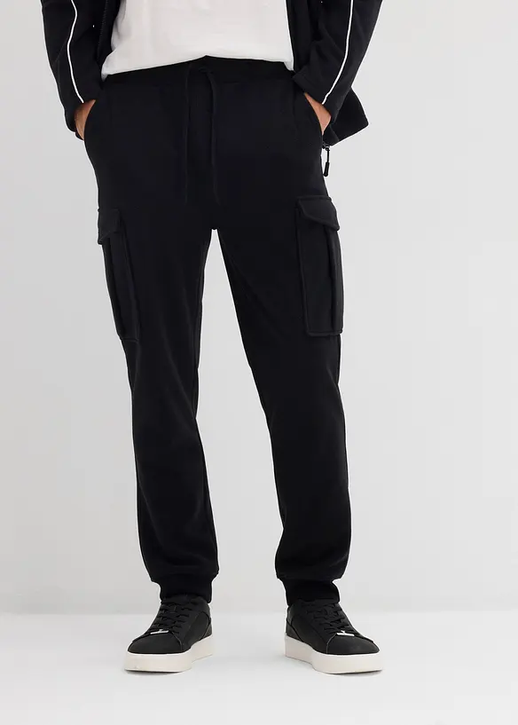 Manšestrové cargo kalhoty z flísu, Regular Fit, bonprix