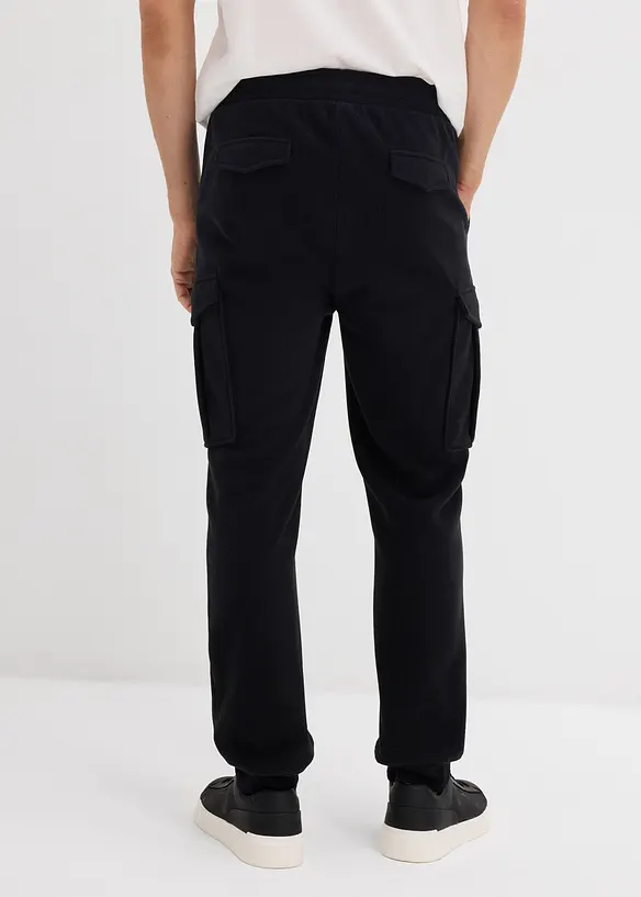 Manšestrové cargo kalhoty z flísu, Regular Fit, bonprix