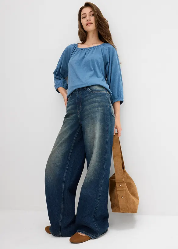 &Uacute;pletov&aacute; halenka z čist&eacute; organick&eacute; bavlny, bonprix