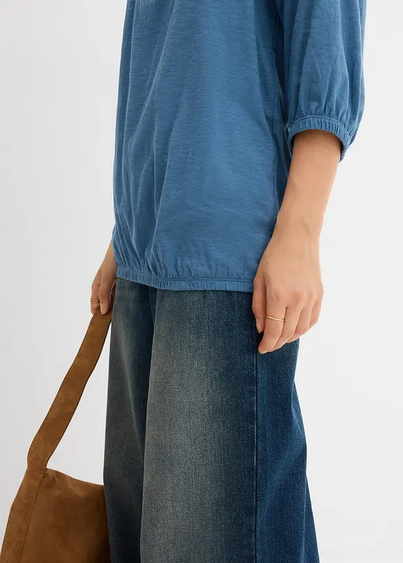 &Uacute;pletov&aacute; halenka z čist&eacute; organick&eacute; bavlny, bonprix