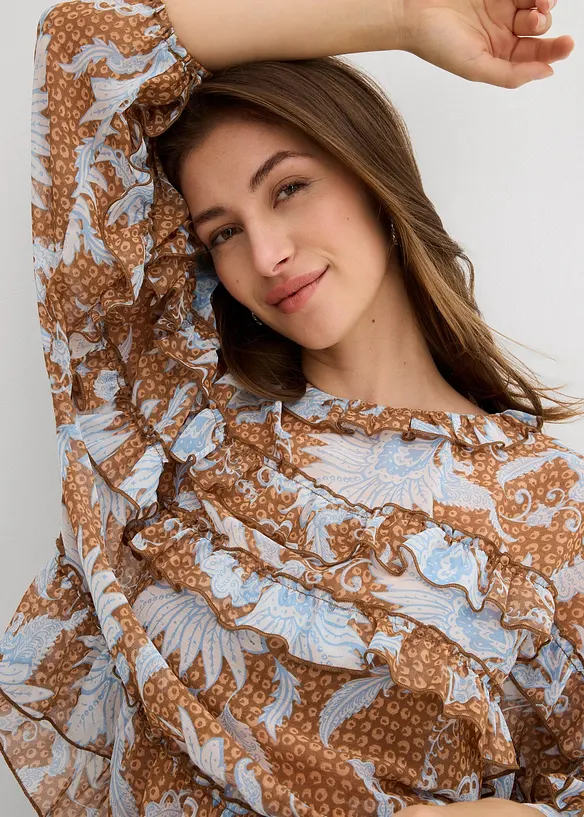 &Scaron;if&oacute;nov&aacute; halenka s vol&aacute;nky, bonprix