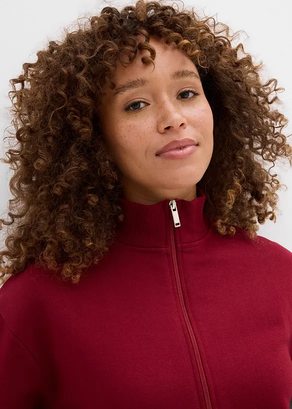 Mikina na zapínání, z čisté organické bavlny, bonprix