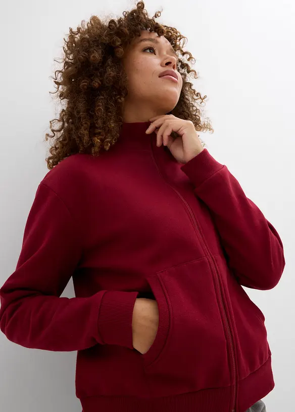 Mikina na zapínání, z čisté organické bavlny, bonprix