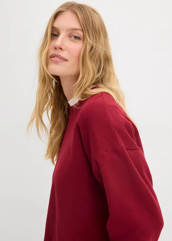Oversize mikina z čisté organické bavlny, bonprix