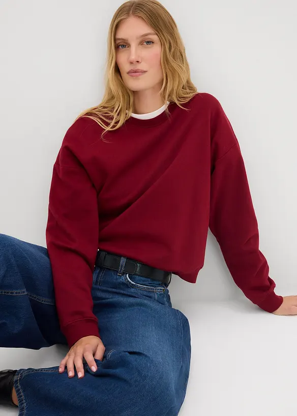 Oversize mikina z čisté organické bavlny, bonprix