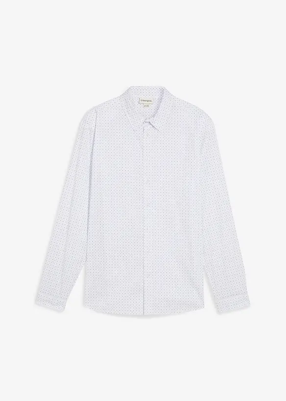 Strečová business košile s drobným vzorem, Slim Fit, bonprix