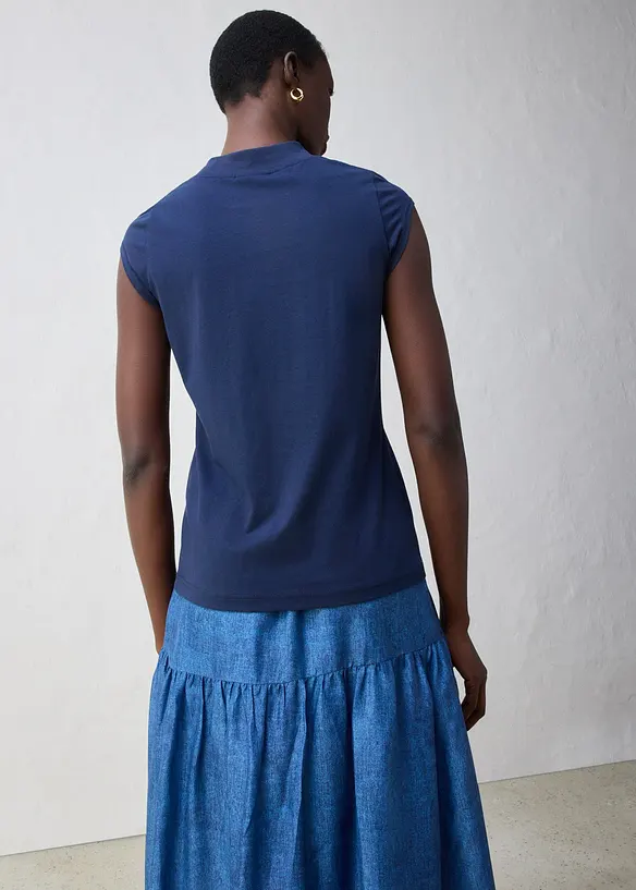 Tričko s podílem hedvábí, bonprix