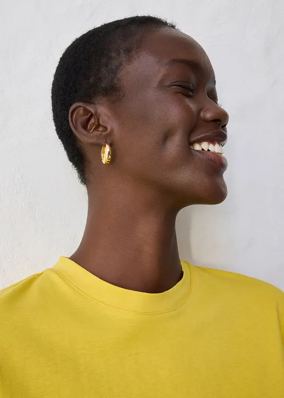 Tričko s lichoběžn&iacute;kov&yacute;m střihem a s pod&iacute;lem hedv&aacute;b&iacute;, bonprix