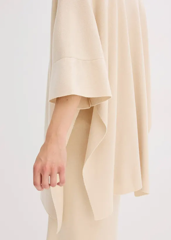 Oversize pletená pelerína, bonprix