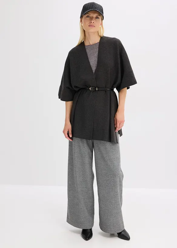 Oversize pletená pelerína, bonprix