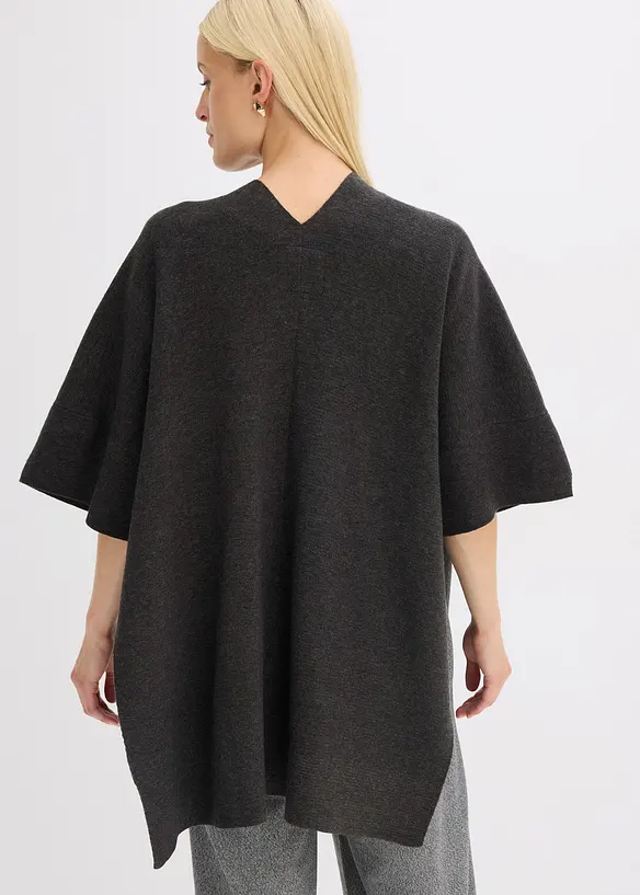 Oversize pletená pelerína, bonprix
