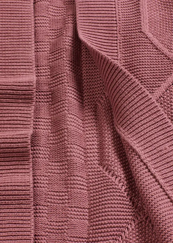 Pletený kabátek s copánkovým vzorem, bonprix