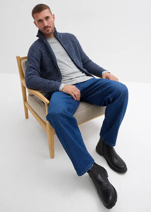 Strečové džíny Loose Fit, Straight, bonprix