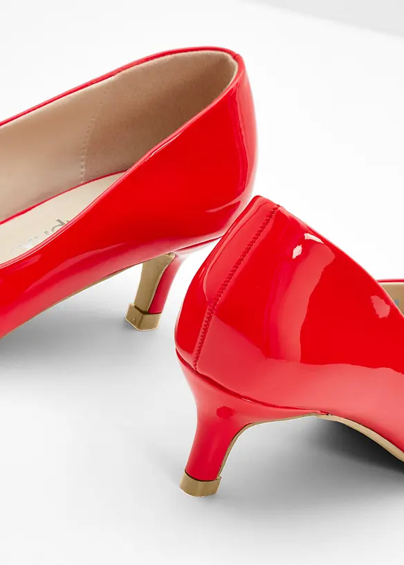 Lodičky s lakovan&yacute;m vzhledem, bonprix