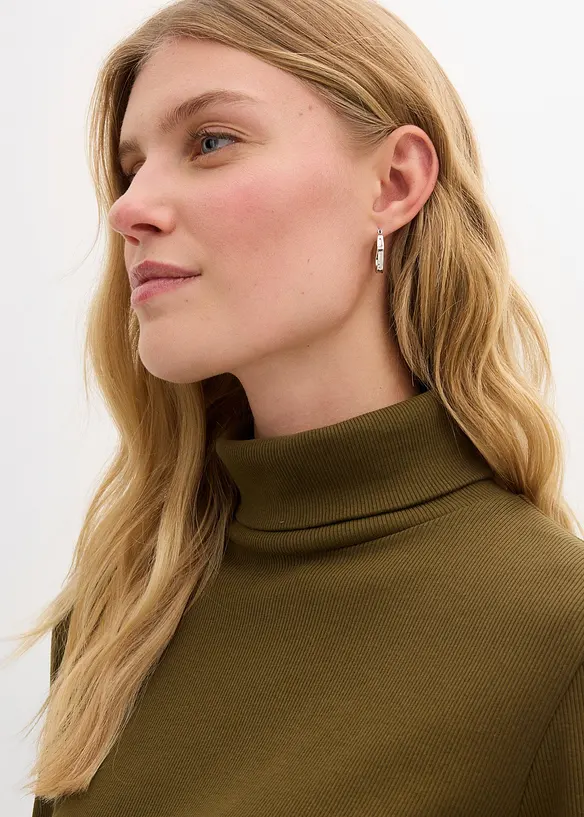 Úpletové šaty z těžkého elastického žebrovaného materiálu, bonprix