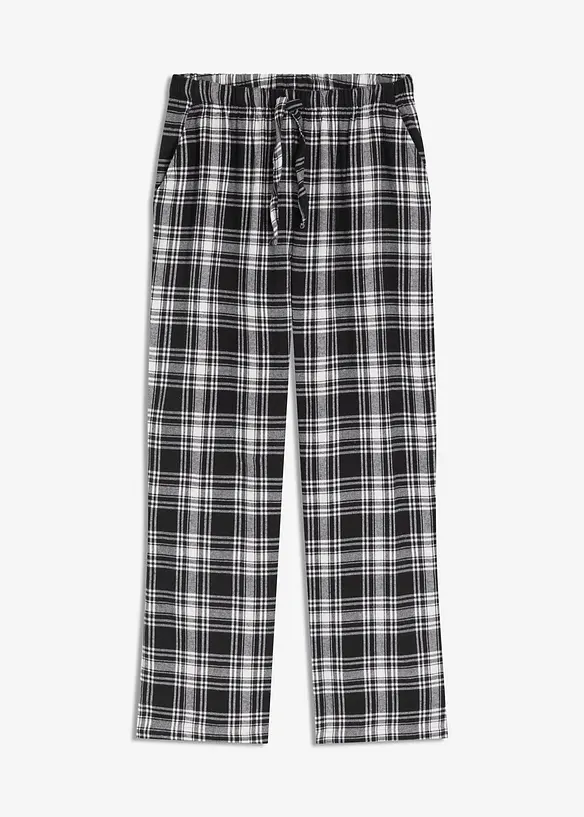 Tkané pyžamové kalhoty z flanelu, bonprix