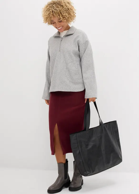 Oversize pulovr s vlněným vzhledem, bonprix